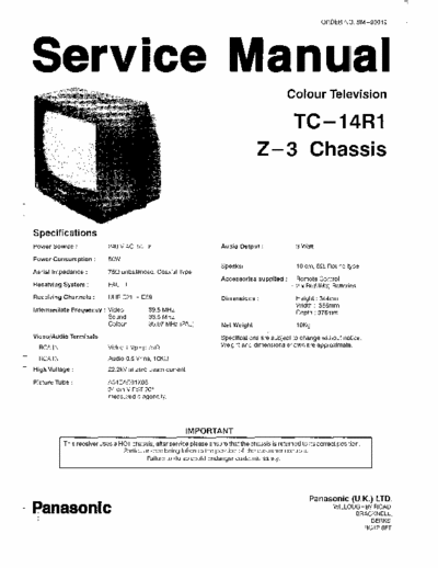 Panasonic TC-14R1M Colour television s_manual - 93019